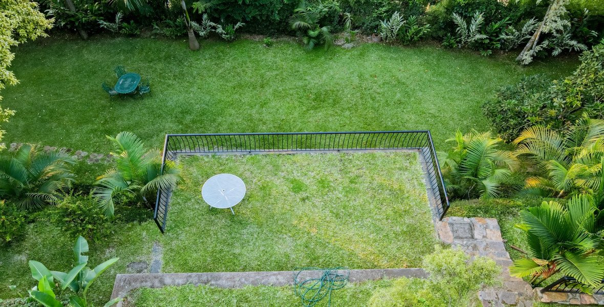 Aerial View - Green Garden Area